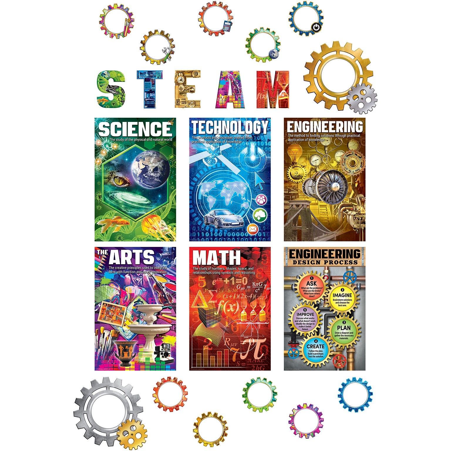 Teacher Created Resources® STEAM Bulletin Board Set, 25/Set (TCR2150)