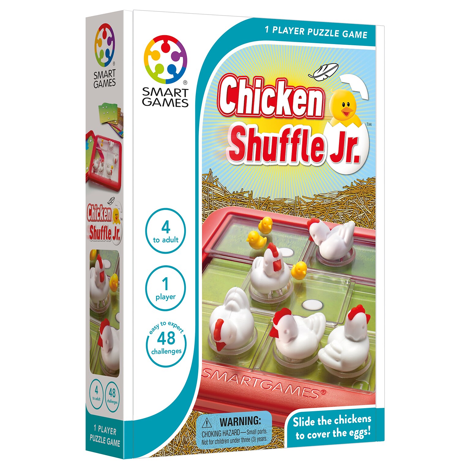 SmartGames Chicken Shuffle Jr. Puzzle Game, Grades K+ (SG-441)