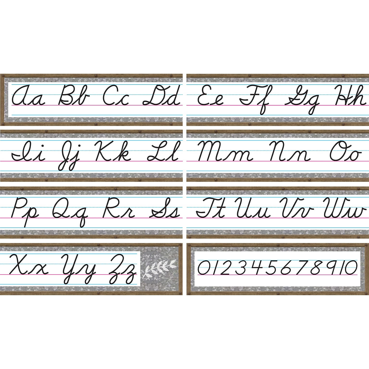 Teacher Created Resources® Home Sweet Classroom Cursive Mini Bulletin Board Set, 8/Set (TCR8884)