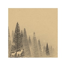 Great Papers! Winter Forest Holiday Letterhead, Kraft, 40/Pack (2019118)
