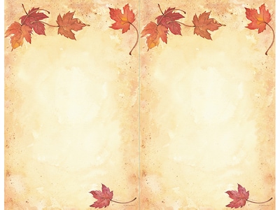 Great Papers! Fall Leaves Holiday Invitation, Multicolor, 25/Pack (2019091)