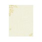 Great Papers! Gold Foil Parchment Leaves Holiday Letterhead, Beige, 40/Pack (2019085)