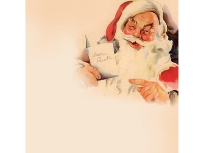 Great Papers! Vintage Santa Holiday Letterhead, Beige, 80/Pack (2019111)