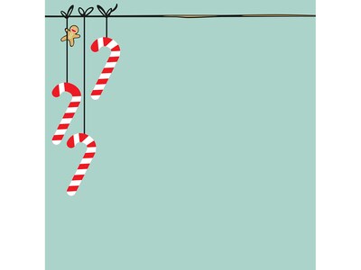 Great Papers! Minty Candy Cane Holiday Letterhead, Mint, 80/Pack (2019107)