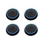 Insten 4pcs Black/Blue Silicone Thumbstick Grips Caps Analog for Xbox 360 Xbox One Sony PlayStation