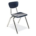 Virco® 18 Stack Chair for Grades 4-Adult; Navy