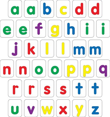 Barker Creek Learning Magnets®, Lowercase Letters with extras (LM1130)