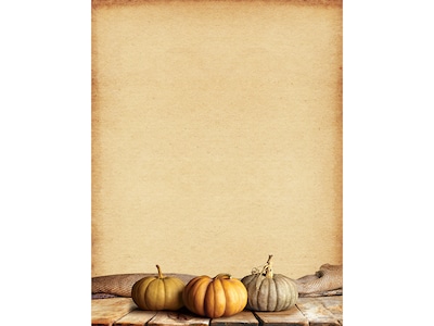 Great Papers! Fall Pumpkins Seasonal Stationery Kit, Beige, 25/Set (2019095KIT)
