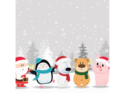 Great Papers! Winter Friends Holiday Letterhead, Multicolor, 80/Pack (2019101)
