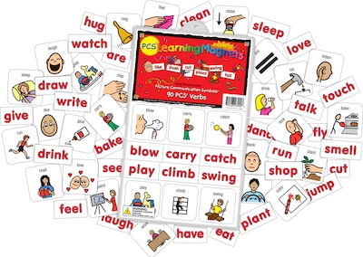 Barker Creek PCS® Learning Magnets®, 90 Verbs (LM3000)