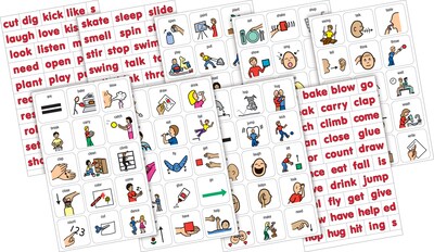 Barker Creek PCS Learning Magnets, 90 Verbs (LM3000)