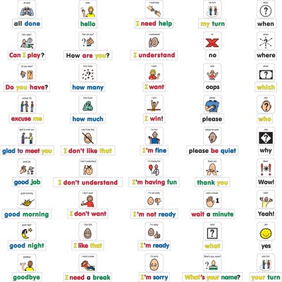 Barker Creek PCS Learning Magnets, 45 Social Phrases & Questions (LM3040)