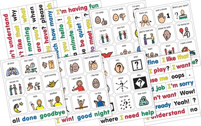 Barker Creek PCS Learning Magnets, 45 Social Phrases & Questions (LM3040)