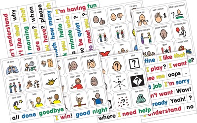 Barker Creek PCS® Learning Magnets®, 45 Social Phrases & Questions (LM3040)