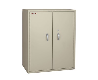 FireKing 44 Steel Storage Cabinet with 2 Shelves, Parchment (CF4436-D)