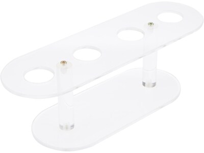 Mind Reader 4-Hole Acrylic Cone Holder, Clear (JACK-CLR)