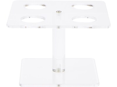 Mind Reader 4-Hole Acrylic Cone Holder, Clear (RIZZ-CLR)