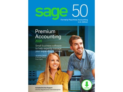 Sage 50 Premium Accounting 2020 for 2 Users, Windows, Download (PPA22020ESDCSRT)