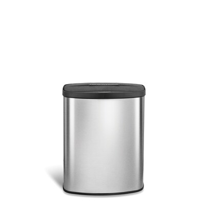 Nine Stars Stainless Steel Removable Bucket Motion Sensor Trash Can, 2.1 Gallon (DZT-8-1A)
