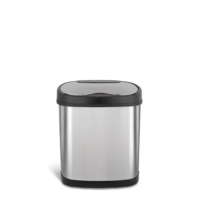 Nine Stars Stainless Steel Motion Sensor Trash Can, 3.2 Gallon (DZT-12-13)