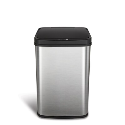 Nine Stars Stainless Steel Motion Sensor Trash Can, 13.2 Gallon (DZT-50-28)
