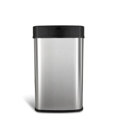 Nine Stars Stainless Steel Motion Sensor Trash Can, 13.2 Gallon (DZT-50-28)