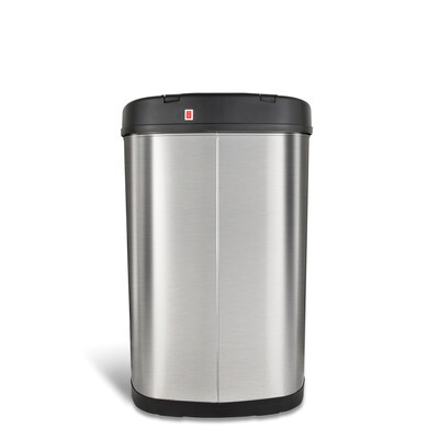 Nine Stars Stainless Steel Motion Sensor Trash Can, 13.2 Gallon (DZT-50-13)