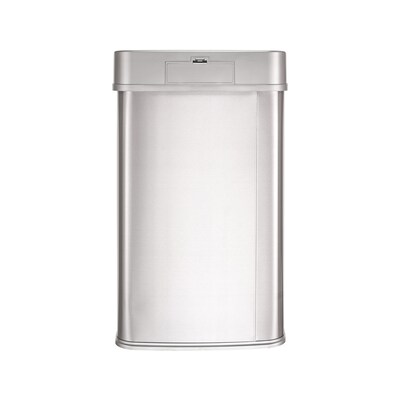 Nine Stars Stainless Steel Motion Sensor Trash Can, 13.2 Gallon, Silver (DZT-50-28SL)