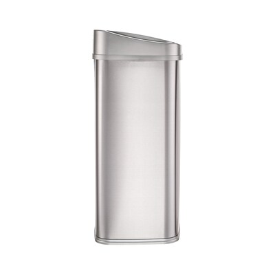 Nine Stars Stainless Steel Motion Sensor Trash Can, 13.2 Gallon, Silver (DZT-50-28SL)