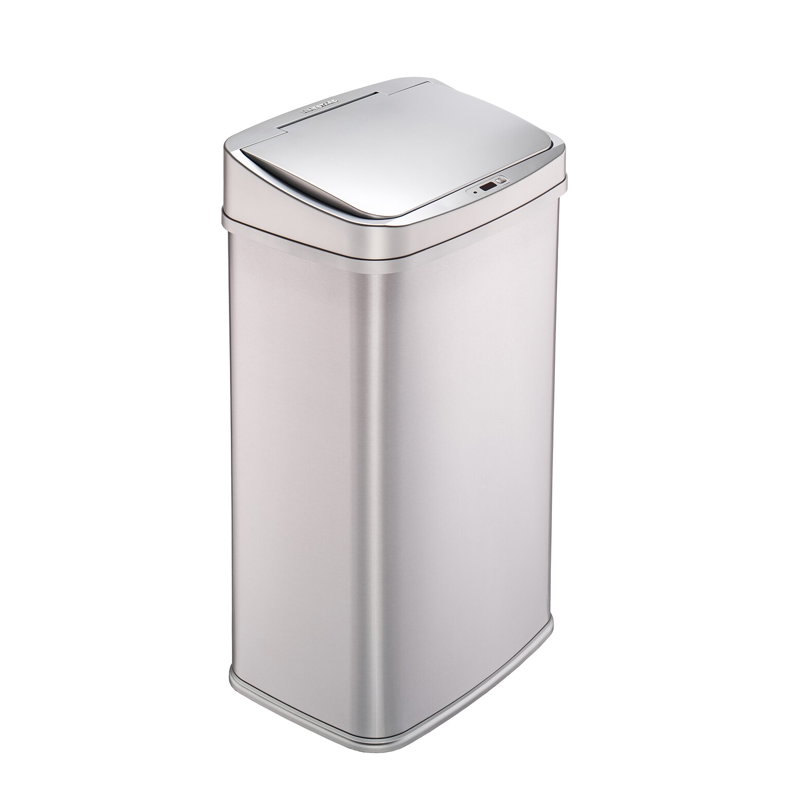 Nine Stars Stainless Steel Motion Sensor Trash Can, 13.2 Gallon, Silver (DZT-50-28SL)