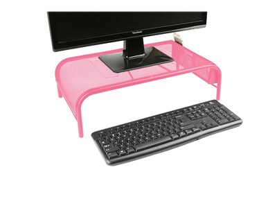 Mind Reader Monitor Stand, Pink (MESHM-PNK)