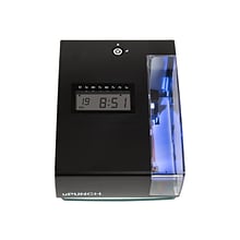 uPunch Digital Time Clock & Date Stamp Punch Card System, Black (CR1000)