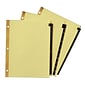 Avery Leather Style Pre-Printed Daily Tab Paper Dividers, 31 Tabs, Buff with Black Tabs (11352)