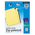 Avery Pre-Printed Monthly Dividers, 12-Tab, Black/Gold (25181)