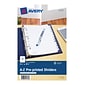 Avery Mini A - Z Paper Divider, 12-Tab, White, Set (11313)