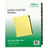Avery Office Essentials Paper Monthly Dividers, 12-Tab, Black (11484)