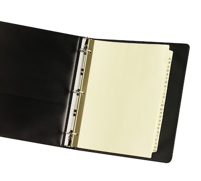 Avery Pre-Printed Paper Dividers with Laminated Tabs, A-Z Tabs, Buff, Gold Reinforced (11306)