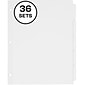 Avery Write & Erase Paper Dividers, 5 Tabs, White, 36 Sets/Box (11506)