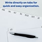 Avery Write & Erase Paper Dividers, 5 Tabs, White, 36 Sets/Box (11506)