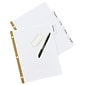 Avery Big Tab Write & Erase Dividers, 5 -Tab, White (23075)