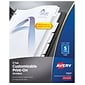 Avery Print-On Paper Dividers, 5 Tabs, White (11511)
