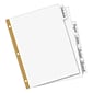 Avery Big Tab Write & Erase Paper Dividers, 5 Tabs, White, Gold Reinforced (23075)