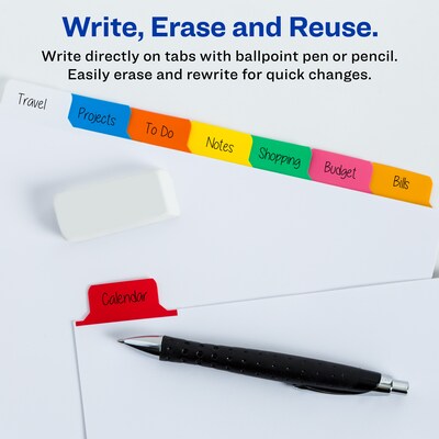 Avery Big Tab Write & Erase Paper Divider, 8 Tabs, Multicolor, 1 Set (23079)