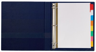 Avery Big Tab Write & Erase Paper Dividers, 8 Tabs, Multicolor, Gold Reinforced (23079)