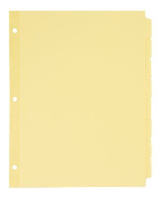 Avery Write & Erase Paper Dividers, 8-Tab, Buff, 24 Sets/Box (11505/PT2138)