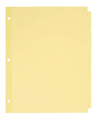 Avery Plain Tab Write-On Paper Dividers, 5 Tabs, Buff, 36 Sets/Pack (11501)