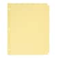 Avery Plain Tab Write & Erase Paper Dividers, 5-Tab, Buff, 36 Sets/Box (11501)