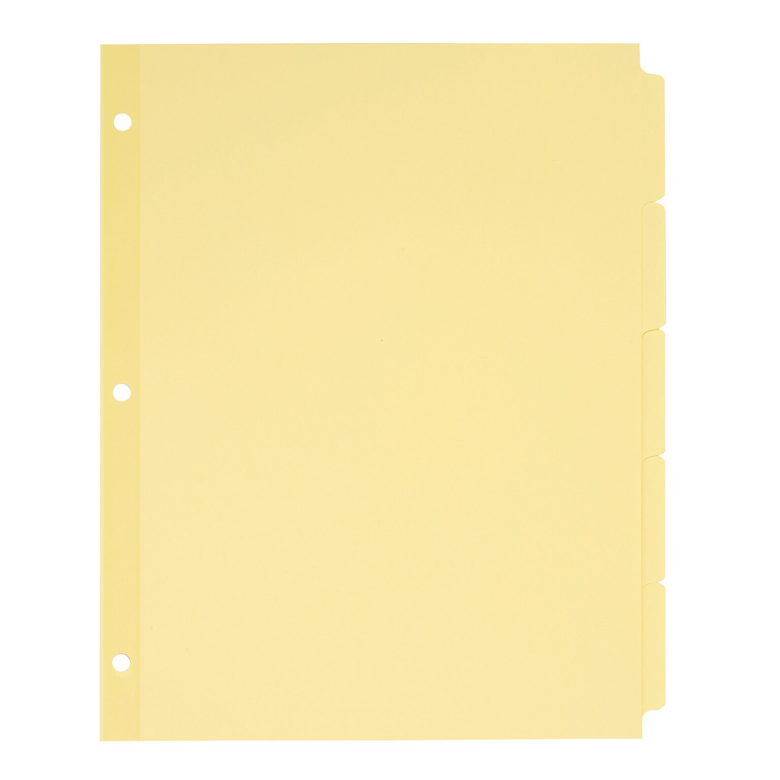 Avery Plain Tab Write-On Paper Dividers, 5 Tabs, Buff, 36 Sets/Pack (11501)