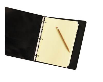 Avery Plain Tab Write-On Paper Dividers, 5 Tabs, Buff, 36 Sets/Pack (11501)