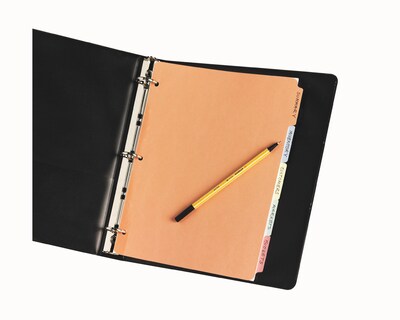 Avery Plain Write-On Dividers, 5-Tab, Multicolor, 36 Sets/Box (11508)
